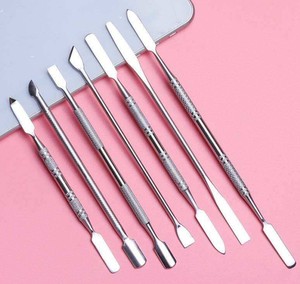Coupe-callosités en acier inoxydable, cuillère à ongles, outil de pédicure et de manucure, pousse-cuticules pour le soin des ongles - Product Image 5
