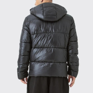 Best Quality <b>Men's</b> Waterproof Windproof Stand Collar <b>Long</b> Zipper Closure Puffer <b>Jacket</b> Front Custom Printed Winter Casual Wear - Product Image 2