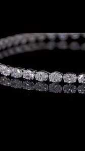 ELVORA GEMS Pulsera de tenis con diamantes cultivados en laboratorio, corte ovalado, estilo East West, para mujer |   Pulsera de Lujo Chapada en Oro, Aleación de Zinc, Certificada por IGI, Moderna - Product Image 4