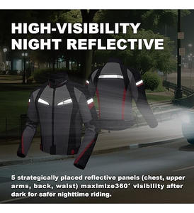 Chaqueta de Motociclista Unisex para Todas las Estaciones, Nueva Llegada, Alta Calidad, Superventas, Impermeable, de Malla, Ignífuga y Transpirable - Product Image 3