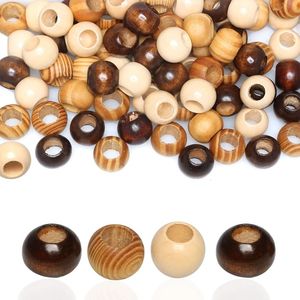 Grandes perles en bois pour attaches de rideaux, décorations d'intérieur, guirlandes et projets créatifs – Perles artisanales - Product Image 1
