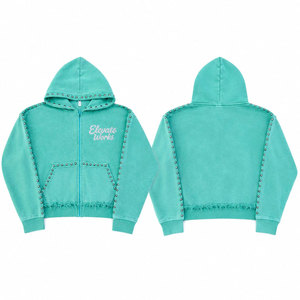 Sudadera con capucha y cremallera para hombre, diseño único, talla personalizada, de invierno, color liso, transpirable, resistente a la decoloración solar, de alta calidad, estilo urbano, la más vendida - Product Image 1