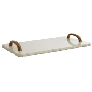 Decorative Metal Serving Tray Modern Home Decor Decorative Leaf Metal Tray Stylish <b>Tabletop</b> <b>Display</b> & Serving Piece - Product Image 2