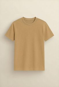 Camiseta de Hombre 100% Poliéster, Lisa, Manga Corta, Cuello Redondo, Corte Regular, Tejido de Punto, Teñido en la Prenda, 180g, Uso Diario Informal - Product Image 4
