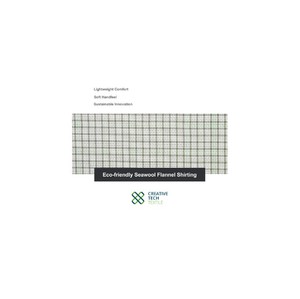ผ้าทอ SWL-5E1561 ขายดี ซึมซับความชื้นได้ดี ผลิตจากเส้นใยรีไซเคิลจากขนสัตว์ทางทะเล น้ำหนักปานกลาง ผสม PET/ไนลอน/โพลีเอสเตอร์ 27/3/70 เหมาะสำหรับทำชุดยูนิฟอร์ม - Product Image 1