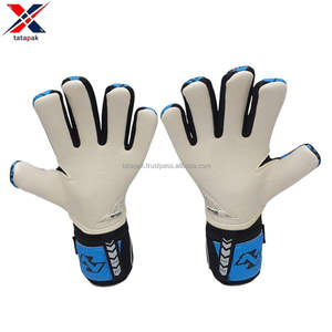 Gants de gardien de but en cuir unisexe de haute qualité, antidérapants, respirants, avec protection des doigts réglable, fermeture à boucle et crochet - Product Image 4