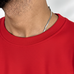 เสื้อยืดผู้ชายคุณภาพสูง ผ้าฝ้าย เสื้อยืดฤดูร้อน สไตล์ทันสมัย สีพื้น ทรงปกติ ฟิตเนส หลวมๆ ขายส่ง เสื้อยืดผู้ชาย - Product Image 4