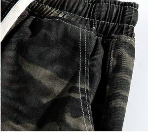 Pantalones Cortos de Mezclilla con Camuflaje Retro Americano para Hombre, Pantalones Cortos de Trabajo de Pierna Recta a la Moda para Verano, Estilo Hiphop - Product Image 6