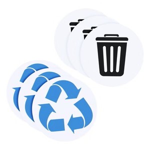Etiquetas Adhesivas de Vinilo Ecológicas con Logotipo Personalizado, Resistentes al Agua y a los Rayos UV, con Acabado Brillante, para Contenedores de Basura - Product Image 3