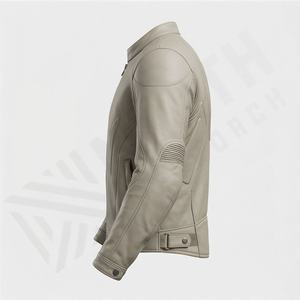 Veste de moto en cuir véritable pour homme de qualité supérieure, nouvelle arrivée, vestes de moto d'hiver, protections amovibles, personnalisables - Product Image 3