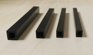 Tube carré en PVC noir rigide, section creuse, tuyau en plastique pour la construction de cadres de meubles, utilisation industrielle et structurelle - Product Image 5