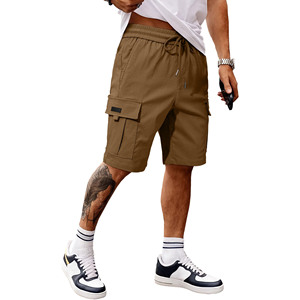 Pantalones Cortos Deportivos de Verano para Hombre, Pantalones Cortos Cargo Lisos al por Mayor, Pantalones Cortos de Gimnasio Personalizados de Algodón con Bolsillos en Colores Sólidos para Hombre - Product Image 6