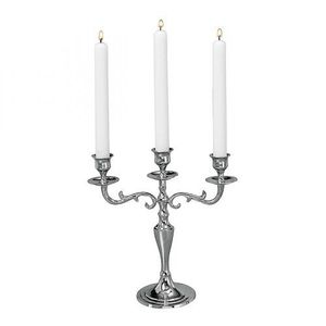 Luxury Tall Polished <b>Silver</b> <b>Candlestick</b> Holder Five Arm Vintage Candelabra For Wedding Hotel Banquet Event Table Decor On Sale - Product Image 3