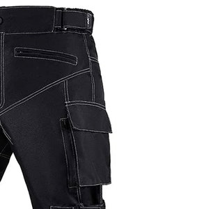 Pantalones de Motocicleta Resistentes de Cordura con Protección para las Rodillas, Forro Extraíble, Pantalones de Motociclista de Cordura Ultra Duraderos, Protección para Todo Clima - Product Image 2