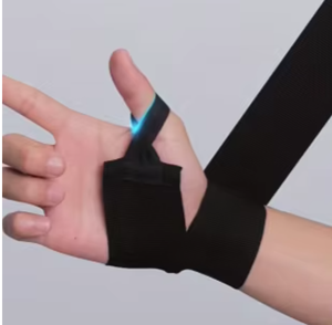 Attelle de poignet réglable avec protection de la paume pour la protection des doigts en forme de marteau, fermeture auto-agrippante, unisexe, pour l'entraînement musculaire - Product Image 1