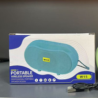 Haut-parleur portable d'extérieur W15, basses puissantes, volume élevé, radio FM, lecteur de musique sans fil, enceinte audio domestique, boîte à son de voyage, OEM