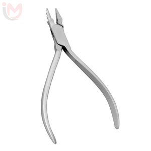 Pince chirurgicale dentaire Young pour la cintrage de boucles et de fils, orthodontique, en acier inoxydable argenté, instrument manuel de classe I - Product Image 1