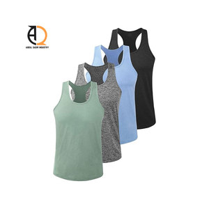 Débardeur tricoté 100 % coton respirant pour homme, style uni, sans manches, pour la gym et le sport - Product Image 4