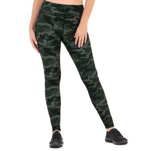 High Waist Full Length Camouflage Yoga <b>Leggings</b> With Four-Way Stretch Elastic Waist For Fitness Running Sports Wear - Product Image 2