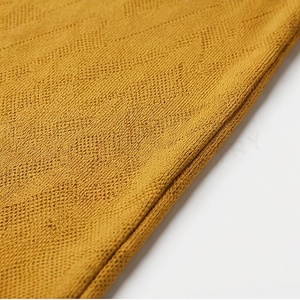 Polo en tricot à manches courtes jaune moutarde pour homme avec fermeture éclair, design uni décontracté, coupe classique - Product Image 5