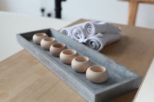 Juego de Portavelas de Madera Personalizados con Diseño de Patrón Redondo, Adorno Decorativo para Mesa de Comedor, Decoración Navideña para el Hogar por UO INDIA - Product Image 6