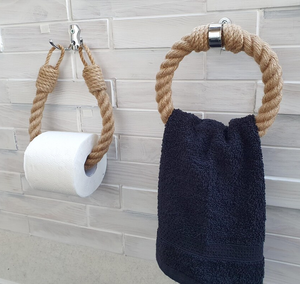 Modern Creative Rope <b>Roll</b> Paper Holder Kitchen Wall Tissue Paper for Towel Holder Handmade Wall-Mounted Towel <b>Rack</b> - Product Image 4