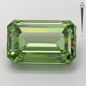 Diamante Cultivado en Laboratorio con Certificación IGI, Corte Esmeralda de 5.03 CT, Color Verde Intenso, Claridad VS2, LG 743560385, ROYAL GEMS JEWELRY - Product Image 1