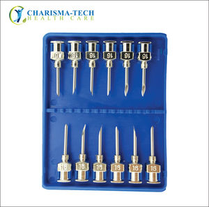 เข็มฉีดยาสัตวแพทย์แบบใช้ซ้ำได้ ทำจากสแตนเลส ขนาด 10G-30G สำหรับวินิจฉัยและฉีดยาในม้า ขายดี - Product Image 1