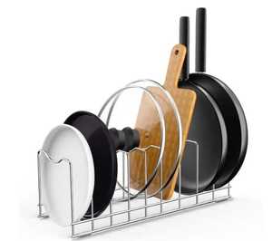 Adjustable Pot Lid Rack Holder <b>Kitchen</b> Cabinet <b>Pantry</b> Pan Organizer Rack Cutting Board Drying Rack <b>Kitchen</b> Storage Stand - Product Image 1