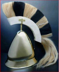 Casque de chevalier grec Pilos avec plume, casque grec Pylos, casque médiéval - Product Image 3