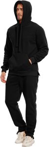 Men Cotton Tracksuit Set Hoodie and Sweatpants Custom Design Sportswear Jogging Suit Bulk Supplier - Product Image 4