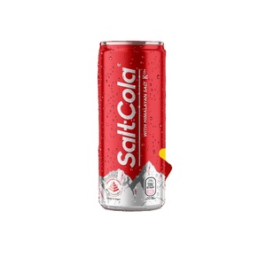 Refresco Carbonatado HALAL Bajo en Carbohidratos con Sabor a Caramelo Salado Marrón y Sal del Himalaya, 0.32L, Envase en Lata, Listo para Enviar, Hecho en Malasia, Frío - Product Image 3