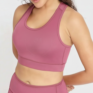 New Fashion Women Thin Strap Seamless Sports Bra High Impact Fitness Yoga Gym Workout Crop <b>Top</b> Lightweight Breathable Custom Pri - Product Image 6