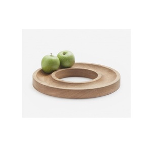 Bandeja de Madera Natural con Asas para Servir Desayuno, Café, Té, Aperitivos, Comida, Mesa de Comedor, Cocina, Restaurante - Product Image 5