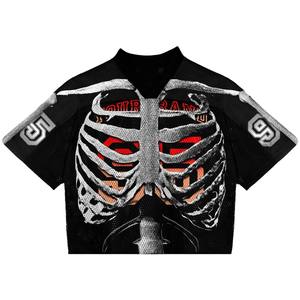 Factory Custom Premium Oversize Boxy <b>Retro</b> Short 100% Polyester American <b>Football</b> Jersey Vintage Unisex Sublimation Streetwear - Product Image 3