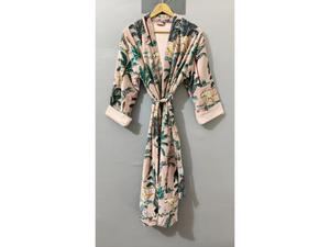 Luxury Velvet House Robe, velvet cotton Kimono Robe, Dressing Gown, wedding robe Bridesmaid winter bathrobe As show Picture - Product Image 4