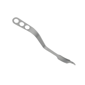Elevador retractor de palanca ósea curva para cadera, instrumento quirúrgico ortopédico con punta afilada de 11 mm, herramienta de acero inoxidable con mandíbula de 3.7 mm de ancho y 20 mm de longitud. - Product Image 2