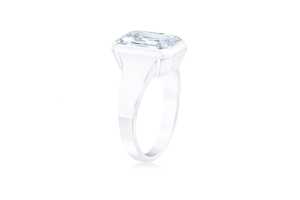 3ct Emerald Cut Lab Grown Diamond Engagement <b>Ring</b> 14k 18k Solid <b>Gold</b> Bezel <b>Set</b> Solitaire Wedding <b>Ring</b> Anniversary Band F VS CVD - Product Image 6