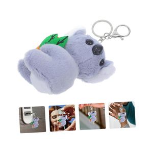 Green frog plush 3D cartoon keychain Long pink tongue toy Soft 12cm pendant <b>Cute</b> green frog - Product Image 3