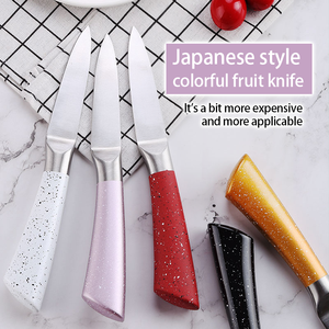Factory Wholesale Stainless Steel Paring <b>Knife</b> Non Slip Speckled Handle <b>Sharp</b> Blade Fruit Peeling <b>Kitchen</b> Paring <b>Knife</b> OEM - Product Image 4