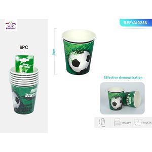 Set di forniture per feste a tema calcio decorazioni per feste di compleanno sportive e stoviglie include piatti di carta e ciotole - Product Image 3