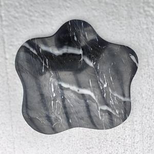 Plateau de service décoratif en pierre naturelle, marbre zèbre noir, forme irrégulière, moderne, résistant au feu, garantie 5 ans, pour cuisine et salle à manger - Product Image 6