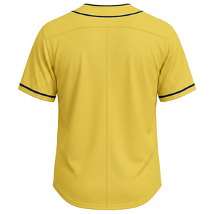 Nouveau maillot de baseball imprimé personnalisé pour homme, nom et numéro, respirant, 100% polyester, manches courtes, logo personnalisé, grande taille - Product Image 2