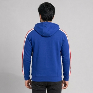 Sweat-shirt à capuche zippé pour homme, tissu respirant à séchage rapide, coupe athlétique confortable, léger - Product Image 2