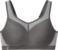 Sujetador deportivo de talla grande para mujer, de alto impacto y soporte, compresión completa, con aros, sin costuras, para yoga y ropa deportiva.