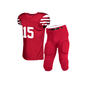 Conjunto de Uniforme de Fútbol Americano Verde Personalizado, Jersey con Cuello en V, Pantalones Cortos con Cintura Elástica, 100% Poliéster, Verano - Product Image 2