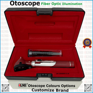 Ensemble d'otoscopes à fibre optique de haute qualité, couleur marron, manuel, réutilisable, léger, écologique, de haute qualité, en vente en ligne - Product Image 3
