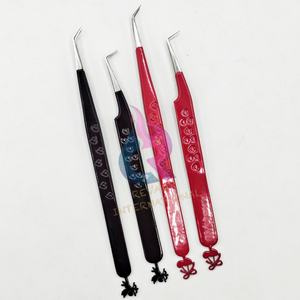 Pinzas Profesionales para Extensión de Pestañas, de Acero Inoxidable, Precisión CNC, 45/90 Grados, Antiestáticas, Personalizables - Product Image 1