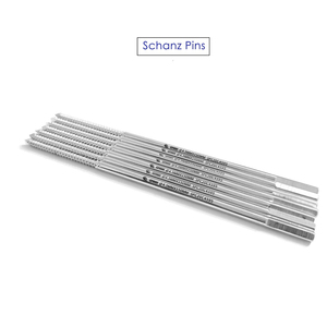 Ensemble de 50 clous Schanz en acier inoxydable pour fixation externe orthopédique vétérinaire - Product Image 3