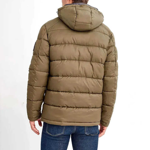 Chaqueta Acolchada Impermeable con Capucha para Hombre, Ropa Casual de Invierno, Prenda Exclusiva de Alta Calidad con Diseño Frontal Único, Poliéster/Algodón - Product Image 2